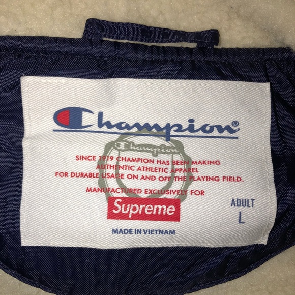 supreme x champion sherpa